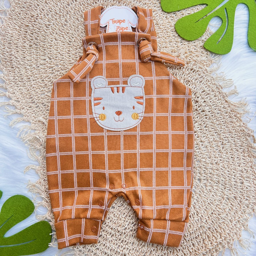 Jardineira Nózinho- Tigre - Ferrugem e Areia Jardineira Nózinho- Tigre - Ferrugem e Areia